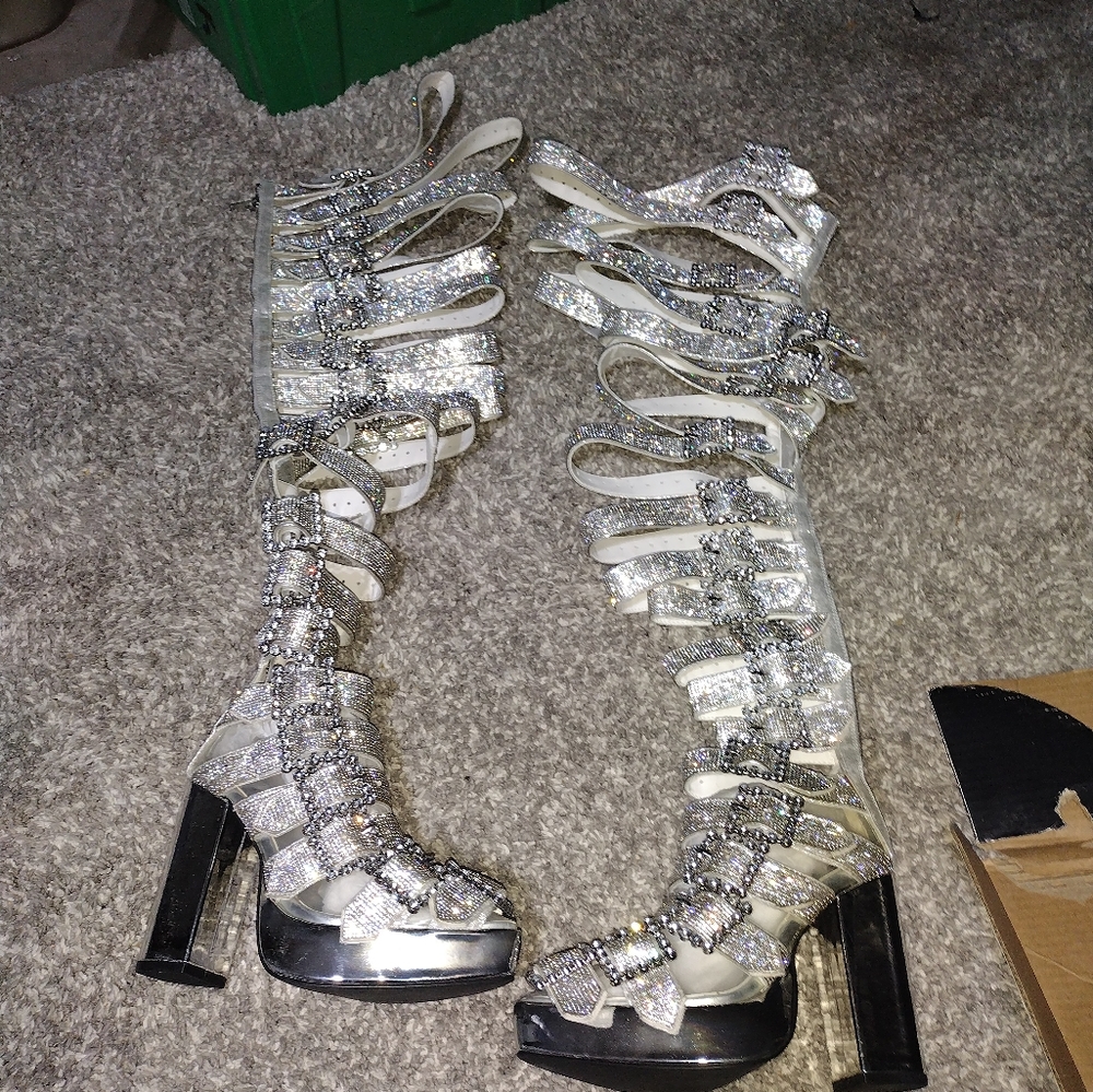 Pimpstress paradise bling boots